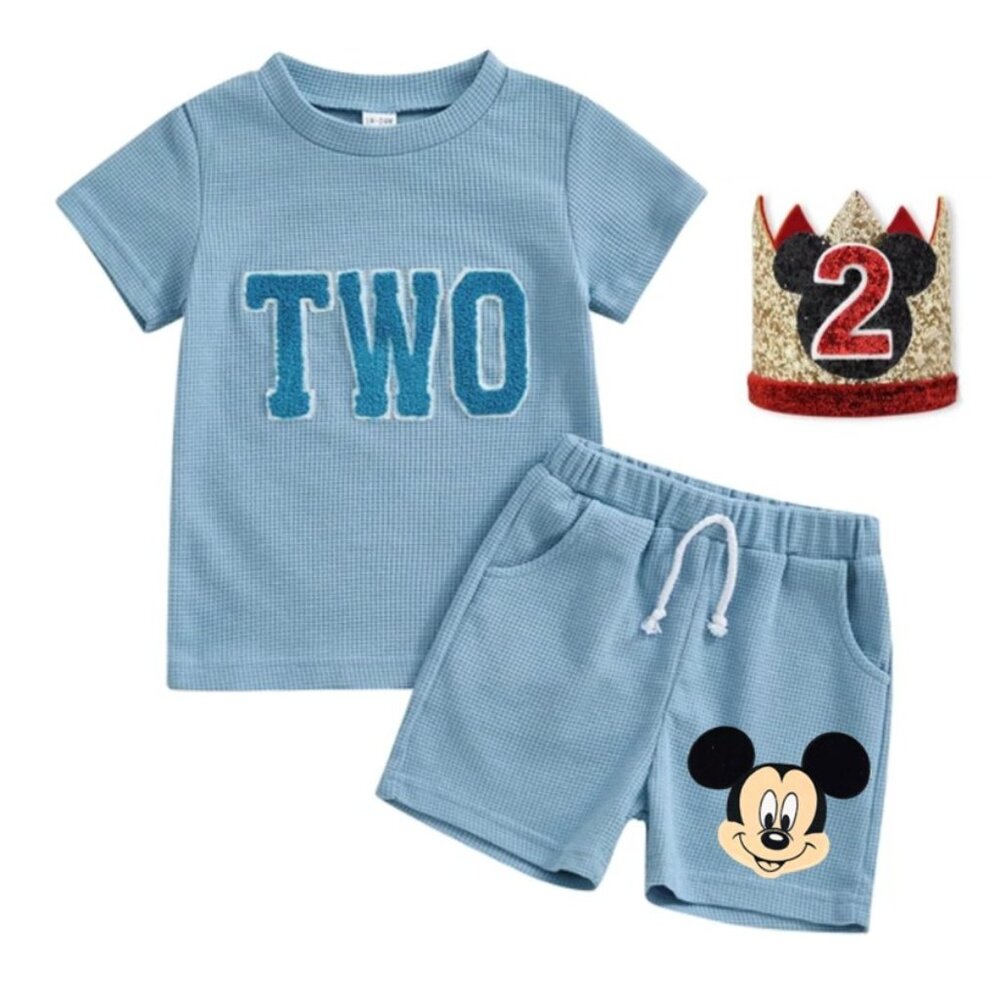 Mickey Mouse Outfit Second Birthday Mickey Mouse Clothes Shirt Shorts Clothes